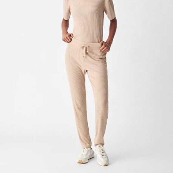 NWT! Women's Faherty Riva Legend Rib Slim Fit Lounge Jogger Pants Size XL - Picture 1 of 8